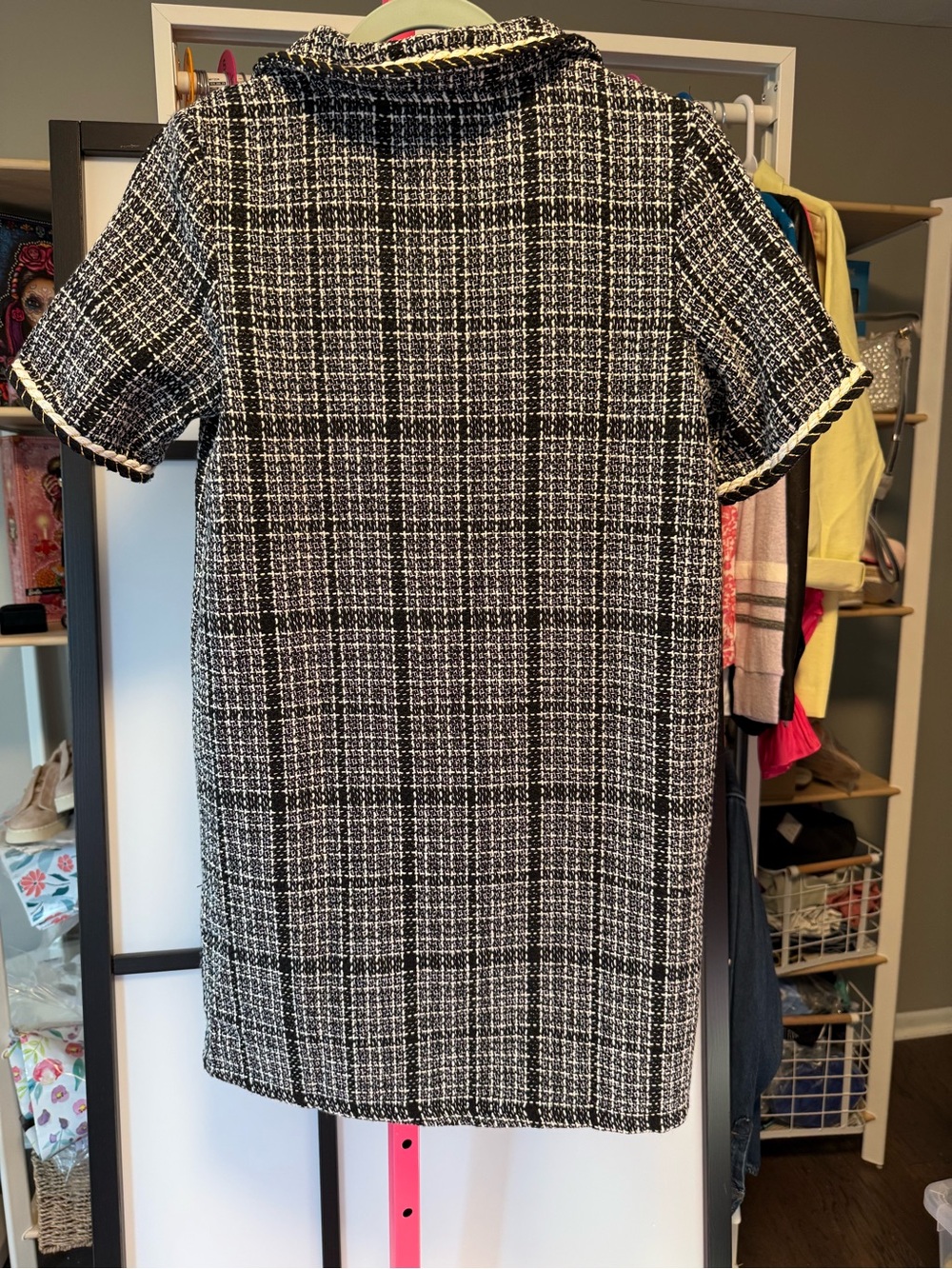 Sugarlips Tweed Mini Dress NWT Size Small Black & White - Picture 8 of 8